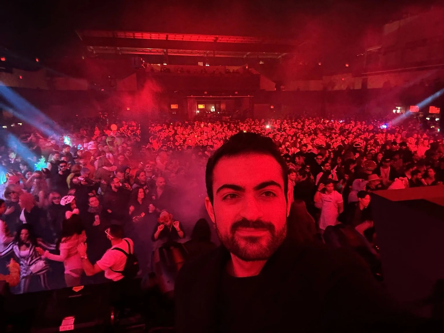 Large event crowd with Arick Manocha in foreground